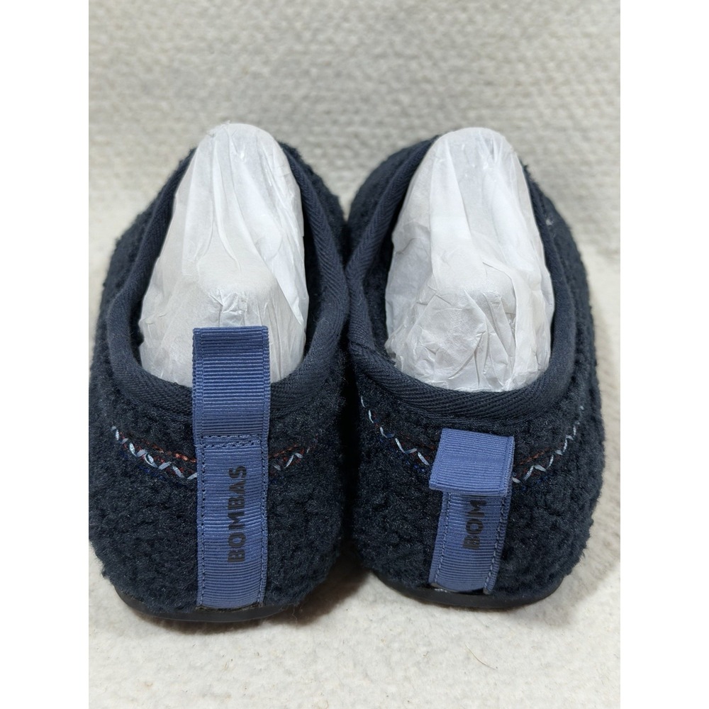 Bombas Slipper Tech Womens 11 Navy Sherpa Memory Foam House Shoes Cozy - Picture 6 of 16